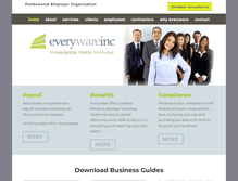 Tablet Screenshot of everywareinc.com